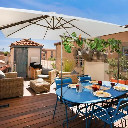 La Terrasse Tapaja Vue Conciergeriedamecarcas Appartement Carcassonne