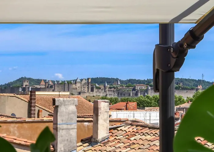 La Terrasse Tapaja Vue Conciergeriedamecarcas * Carcasona